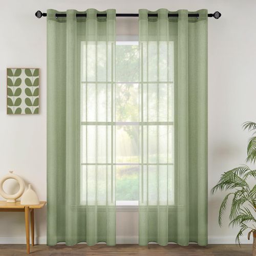 top rideaux verts